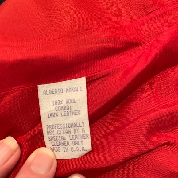 Alberto Makali Red and Black Quilted Vest - Picture 7 of 15